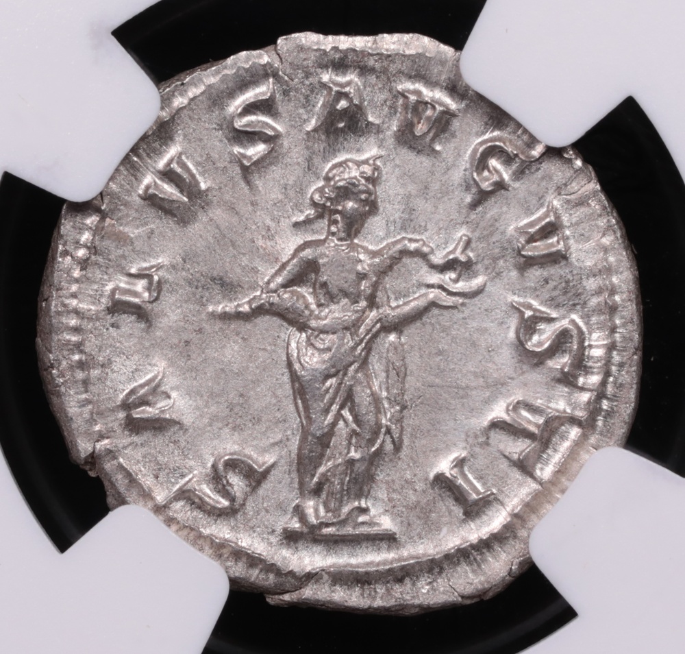 238-244 AD Roman Empire Gordian III Silver Denarius NGC Choice About Uncirculated Reverse 238-244 AD Roman Empire Gordian III Silver Denarius NGC Choice About Uncirculated Reverse