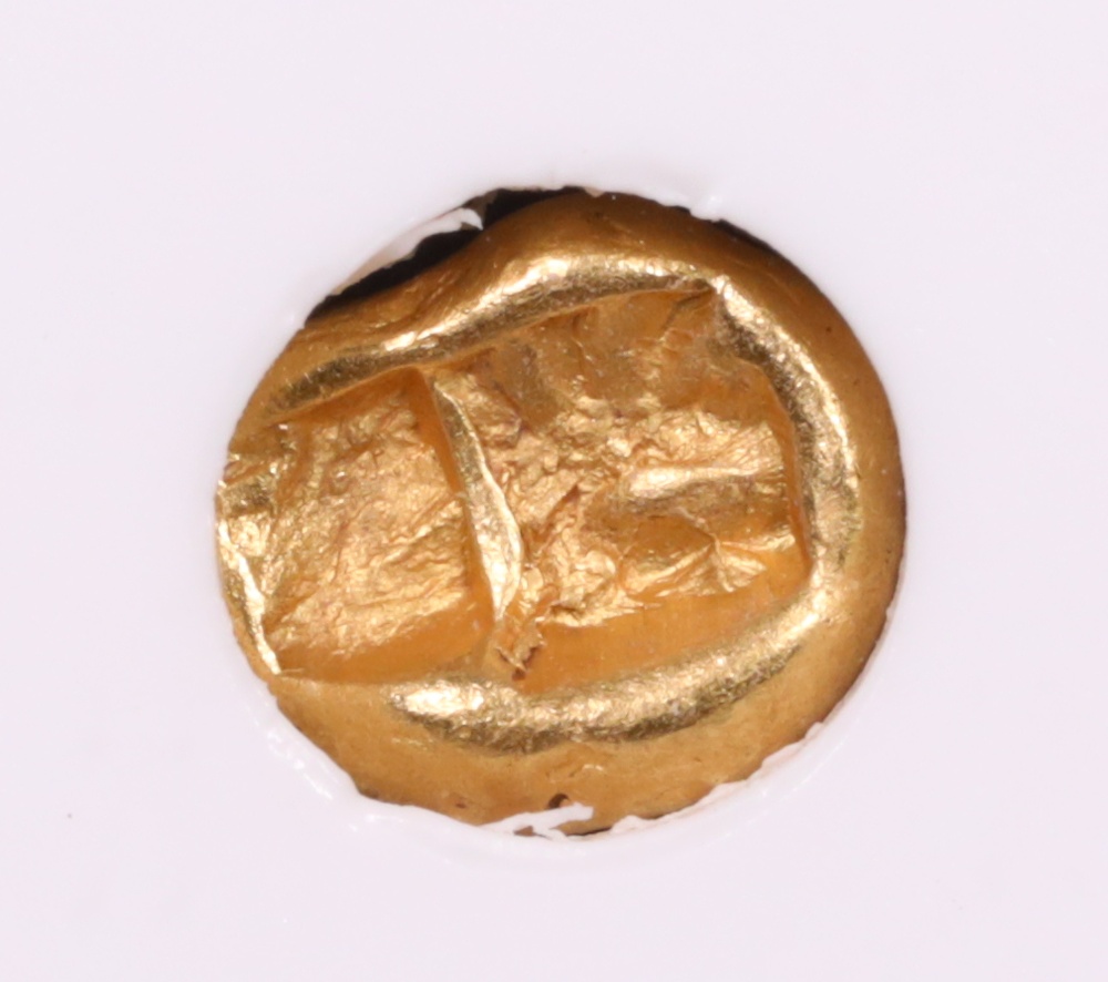 561-546 BC Lydia King Croesus Gold Sixth Stater Reverse 561-546 BC Lydia King Croesus Gold Sixth Stater Reverse