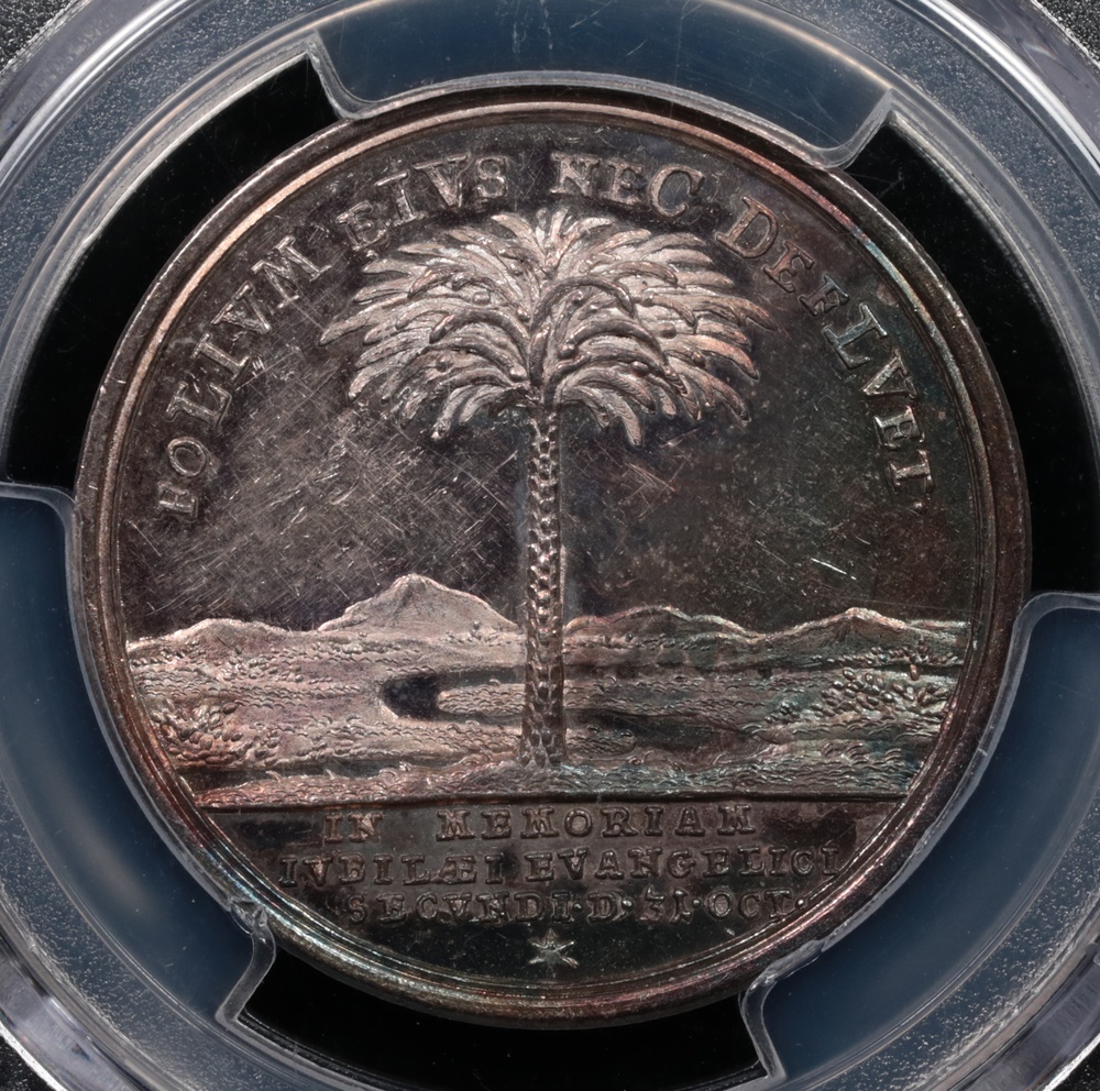 1717 Nurnberg Medal PCGS MS-61 Reverse Close-Up 1717 Nurnberg Medal PCGS MS-61 Reverse Close-Up