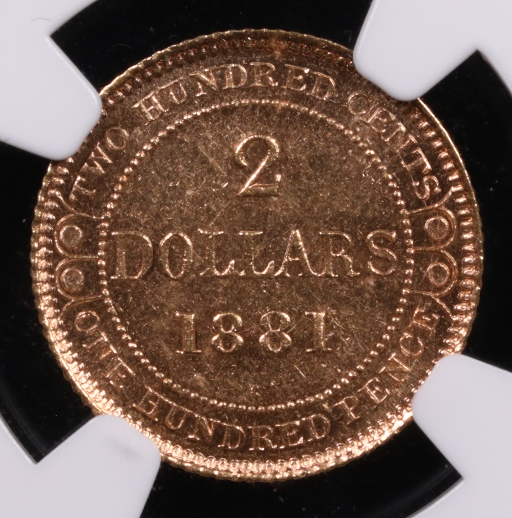 1881 Canada, Newfoundland $2 NGC MS-61