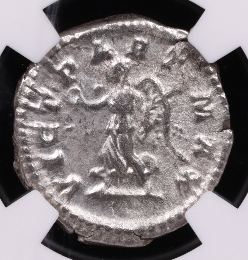 Roman Empire, Septimius Severus Siver Denarius (193-211 AD) NGC Ch VF