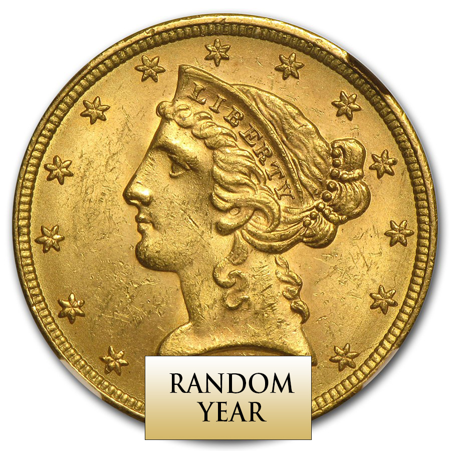 $5 Liberty Gold MS-63 Quality
