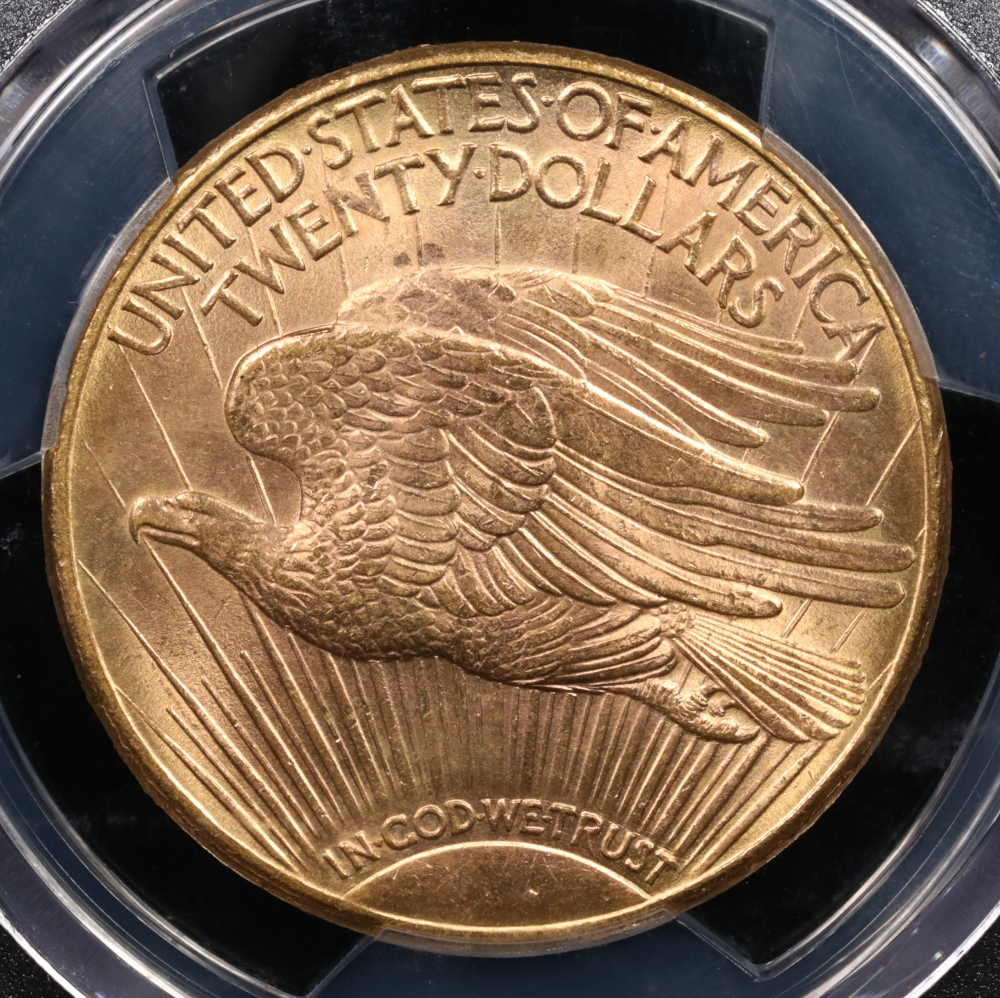 1910-D $20 St. Gaudens Double Eagle PCGS MS-65+