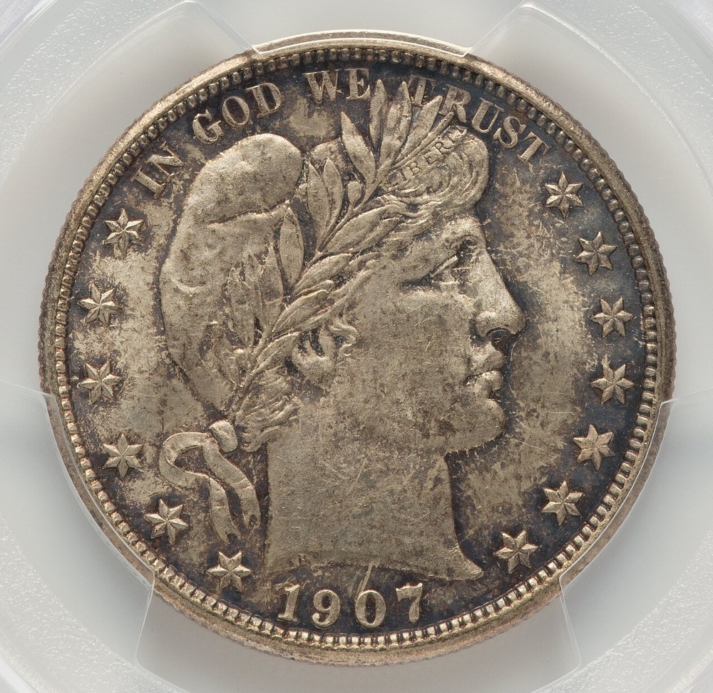 1907-D Barber Half Dollar PCGS MS-65 Obverse 1907-D Barber Half Dollar PCGS MS-65 Obverse