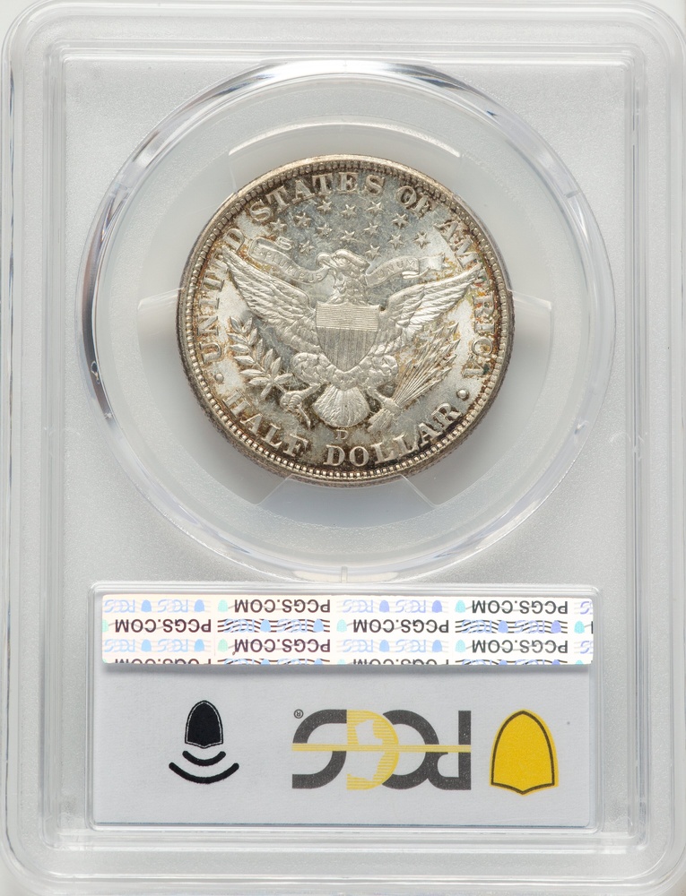 1907-D Barber Half Dollar PCGS MS-65 Reverse in Holder 1907-D Barber Half Dollar PCGS MS-65 Reverse in Holder