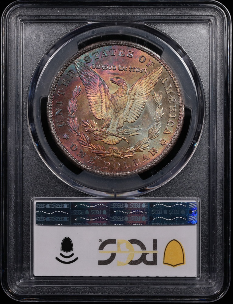 1880-CC Morgan Silver Dollar GSA PCGS MS-63 Reverse in Holder 1880-CC Morgan Silver Dollar GSA PCGS MS-63 Reverse in Holder