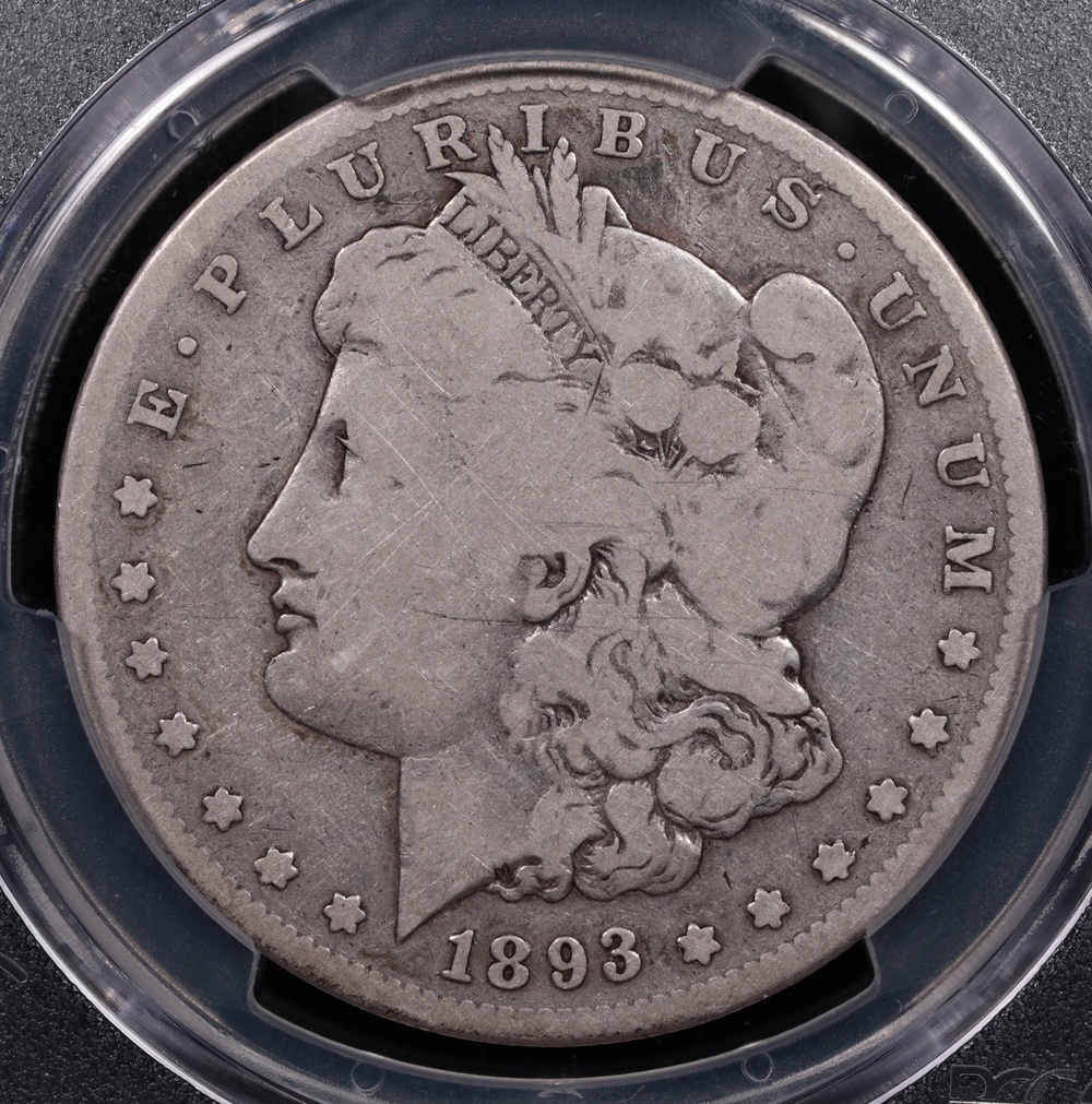 1893-S Morgan Silver Dollar PCGS G-06 Obverse in Holder 1893-S Morgan Silver Dollar PCGS G-06 Obverse in Holder