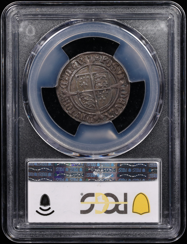 1526-44 England Henry VIII Silver Groat PCGS AU-53 Reverse in Holder
1526-44 England Henry VIII Silver Groat PCGS AU-53 Reverse in Holder