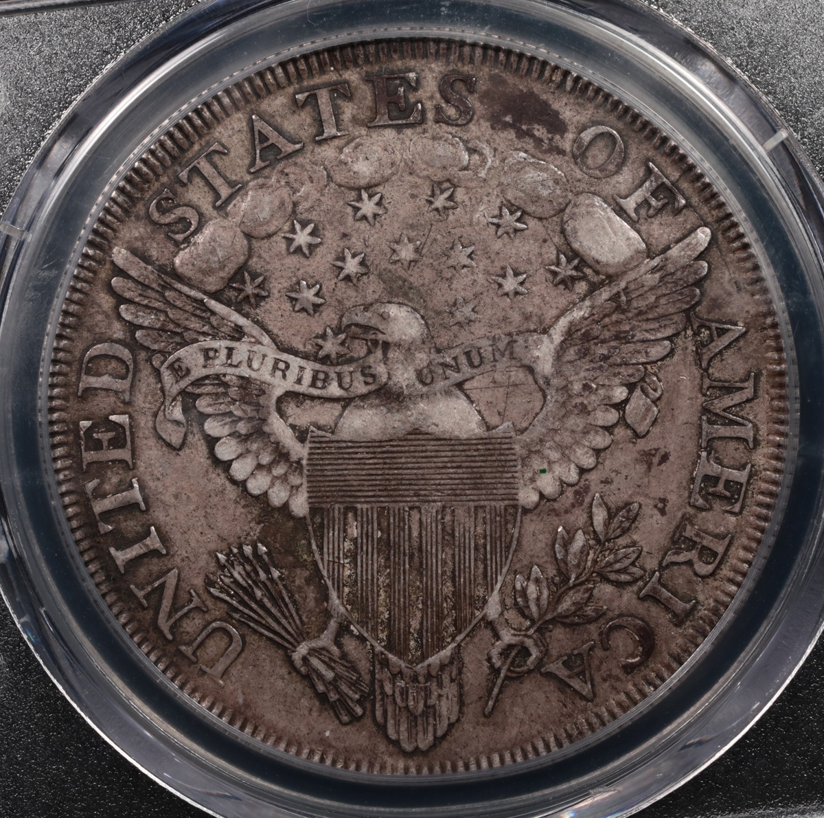 1800 Draped Bust Silver Dollar PCGS XF-40 Reverse 1800 Draped Bust Silver Dollar PCGS XF-40 Reverse
