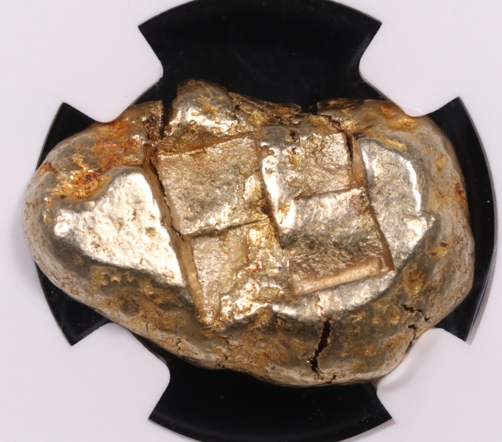 550-450 BC Mysia, Cyzicus Electrum EL Stater Harpy NGC Choice Very Fine 4x4