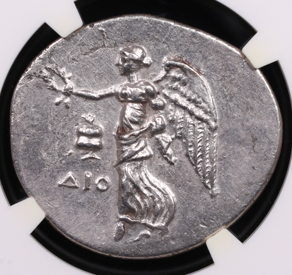 2nd-1st Centuries BC Pamphylia, Side Silver Tetradrachm NGC Choice About Uncirculated 5x2 Fine Style