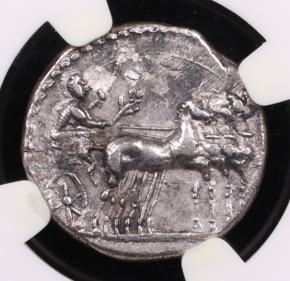 AD 69-79 Vespasian Silver Denarius Antioch NGC Choice Extremely Fine Reverse AD 69-79 Vespasian Silver Denarius Antioch NGC Choice Extremely Fine Reverse