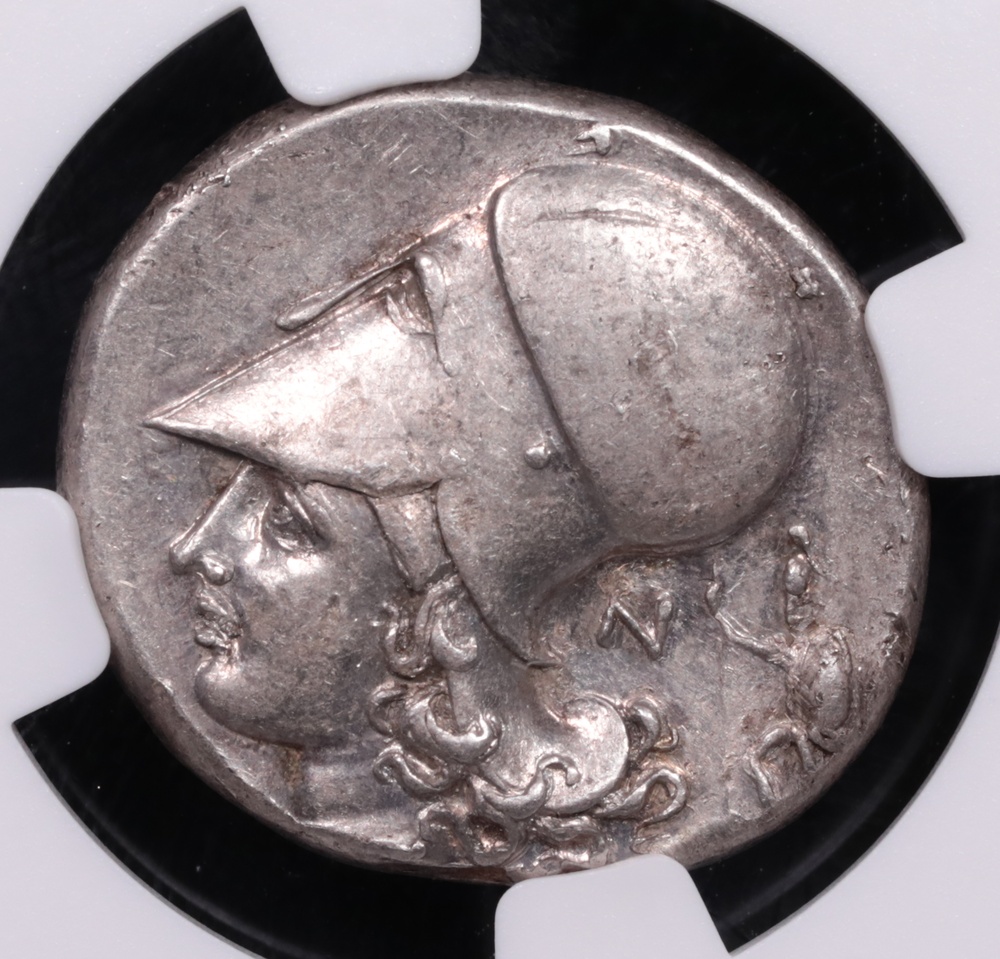 4th Century BC Corinthia, Corinth Silver Stater NGC Choice About Uncirculated 5x3 Reverse 4th Century BC Corinthia, Corinth Silver Stater NGC Choice About Uncirculated 5x3 Reverse
