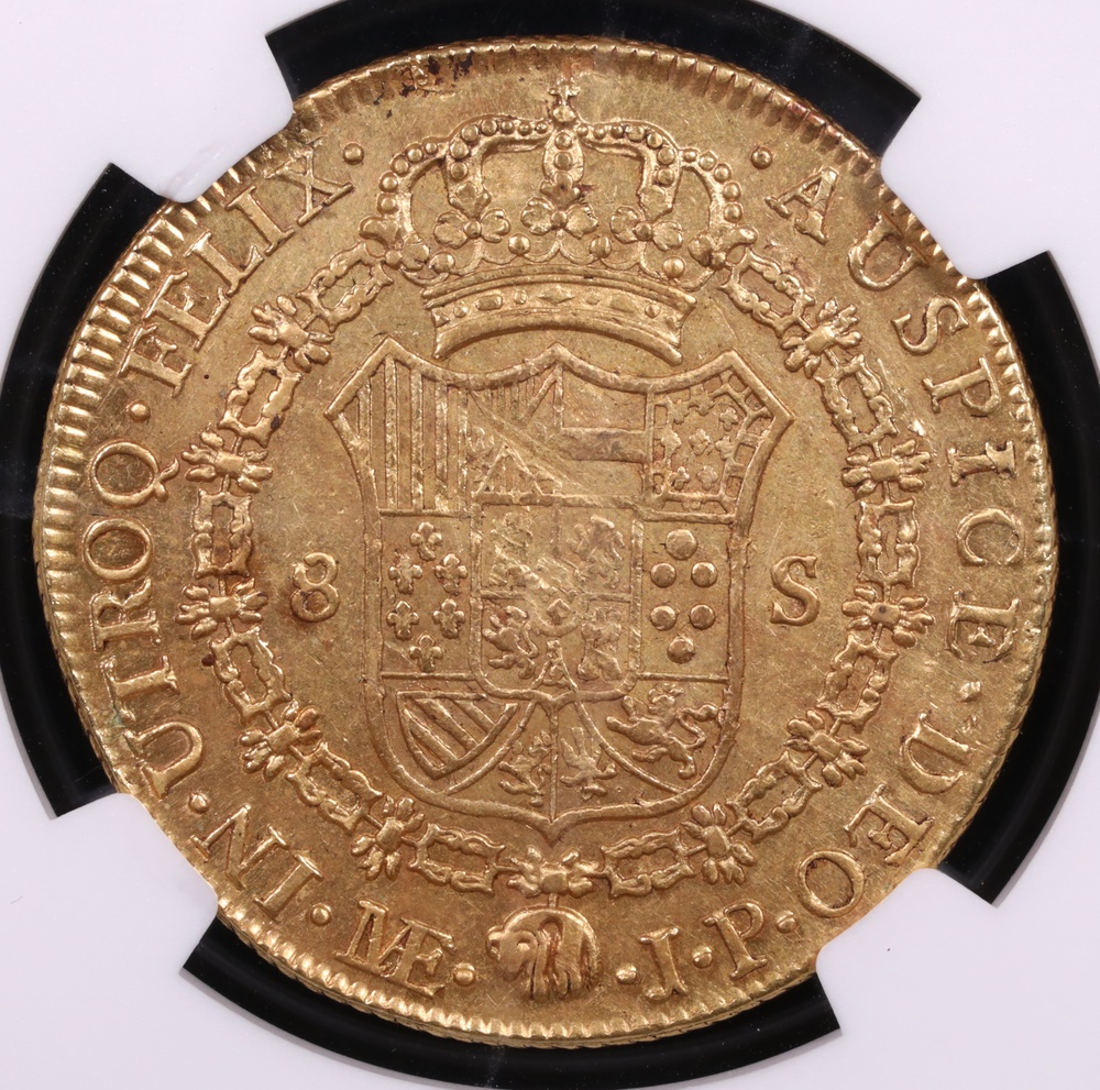 1816 Lima, Peru 8 Escudo NGC AU-58 Reverse 1816 Lima, Peru 8 Escudo NGC AU-58 Reverse