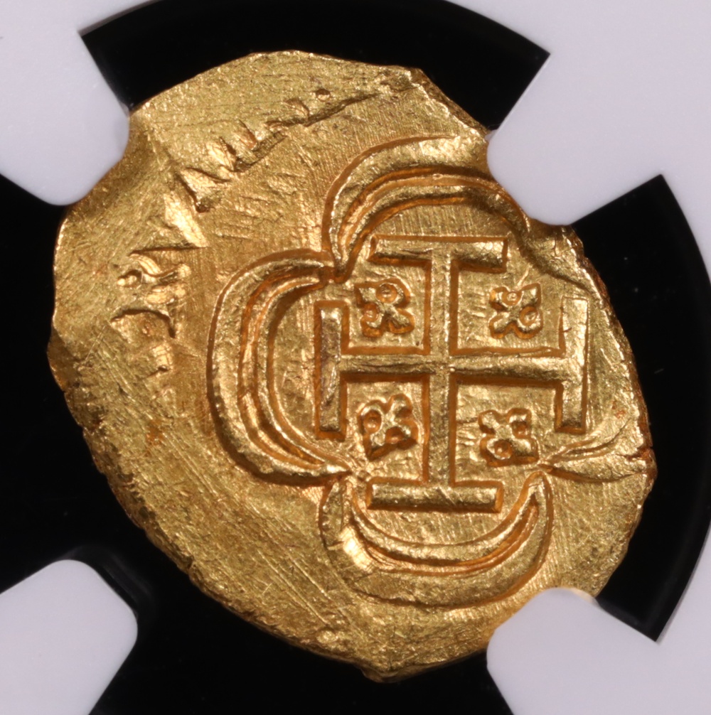 1714 Mexico 1 Escudo 1715 Fleet Shipwreck NGC MS-65