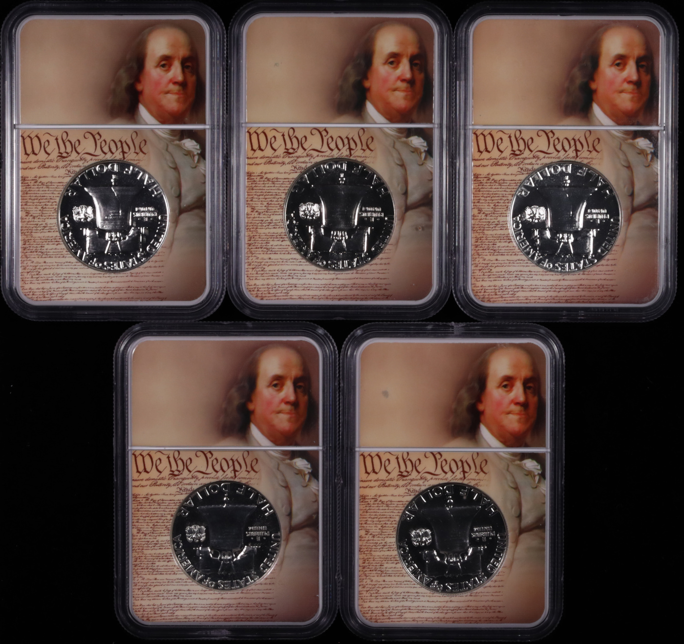 1959-1963 Franklin Half Dollar Set NGC PF-67