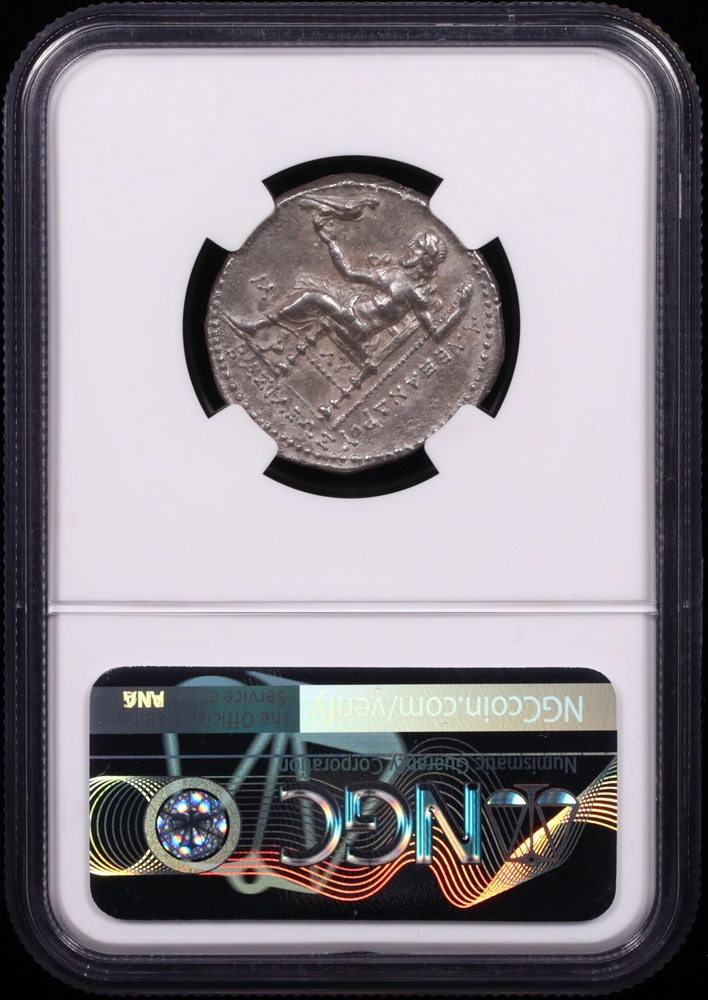 336-323 BC Alexander the Great Silver Tetradrachm NGC About Uncirculated 5x2 Reverse in Holder 336-323 BC Alexander the Great Silver Tetradrachm NGC About Uncirculated 5x2 Reverse in Holder