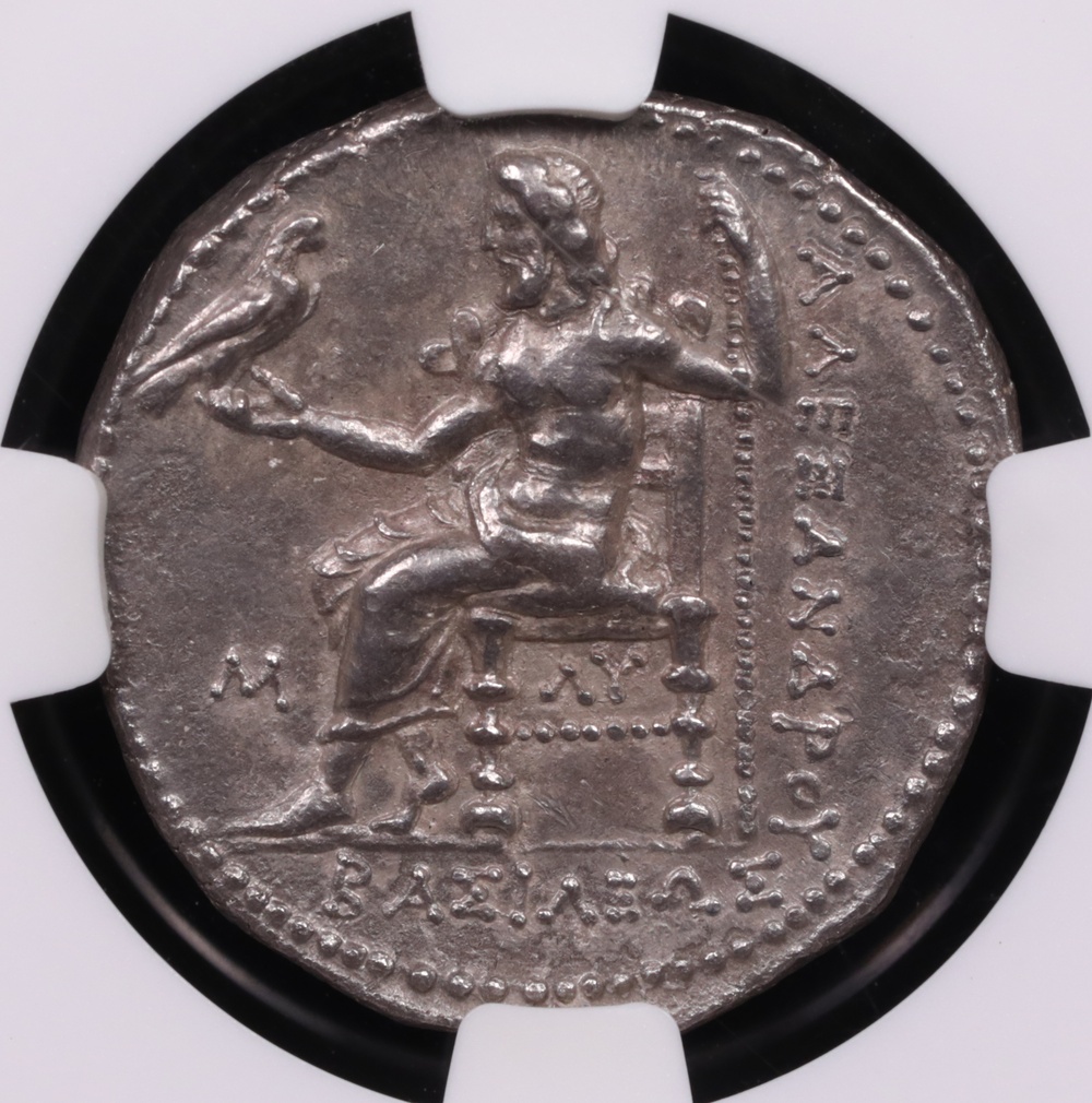 336-323 BC Alexander the Great Silver Tetradrachm NGC About Uncirculated 5x2 Reverse 336-323 BC Alexander the Great Silver Tetradrachm NGC About Uncirculated 5x2 Reverse