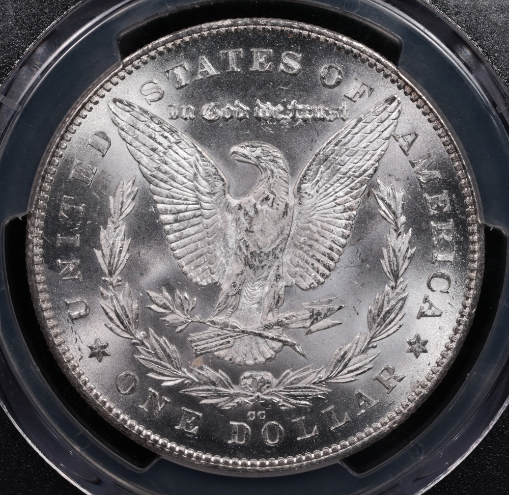 1880/79-CC Morgan Silver Dollar VAM-4 Rev of 78 PCGS MS-62 Reverse 1880/79-CC Morgan Silver Dollar VAM-4 Rev of 78 PCGS MS-62 Reverse