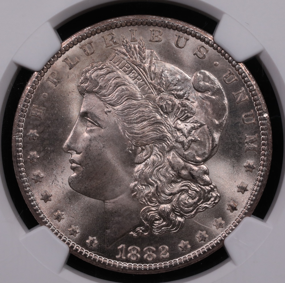 1882-CC Morgan Silver Dollar NGC MS-67 Obverse 1882-CC Morgan Silver Dollar NGC MS-67 Obverse