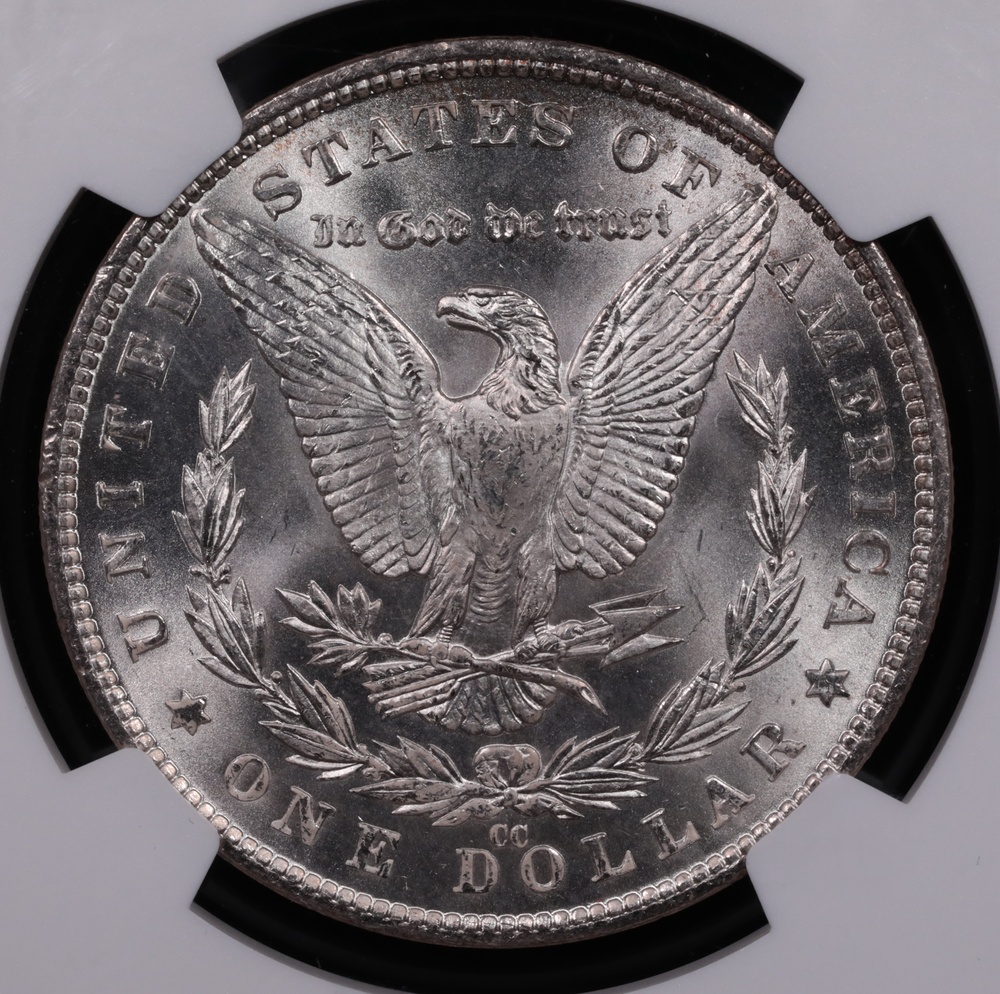 1882-CC Morgan Silver Dollar NGC MS-67 Reverse 1882-CC Morgan Silver Dollar NGC MS-67 Reverse