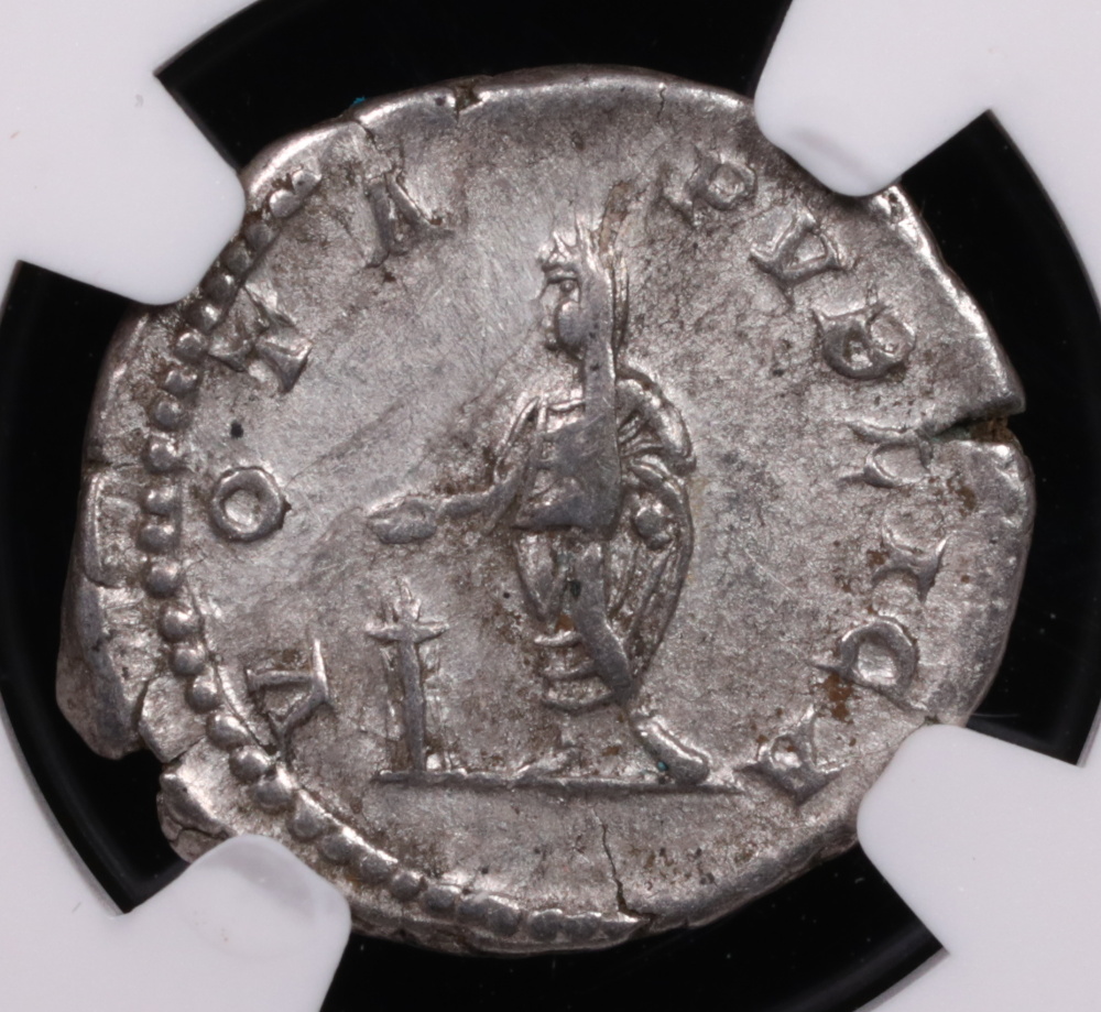 Geta Roman Silver Denarius Choice Very Fine