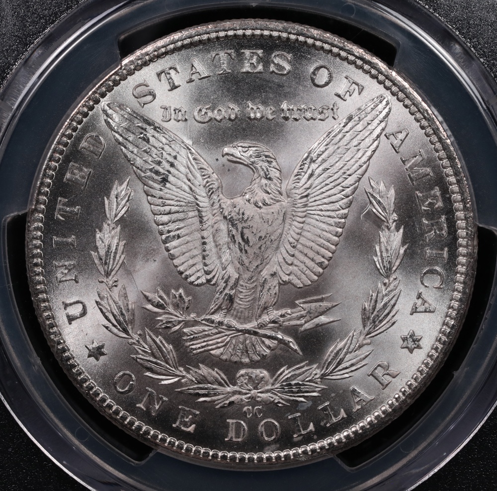 1884-CC Morgan Silver Dollar PCGS MS-65 Reverse in Holder 1884-CC Morgan Silver Dollar PCGS MS-65 Reverse in Holder