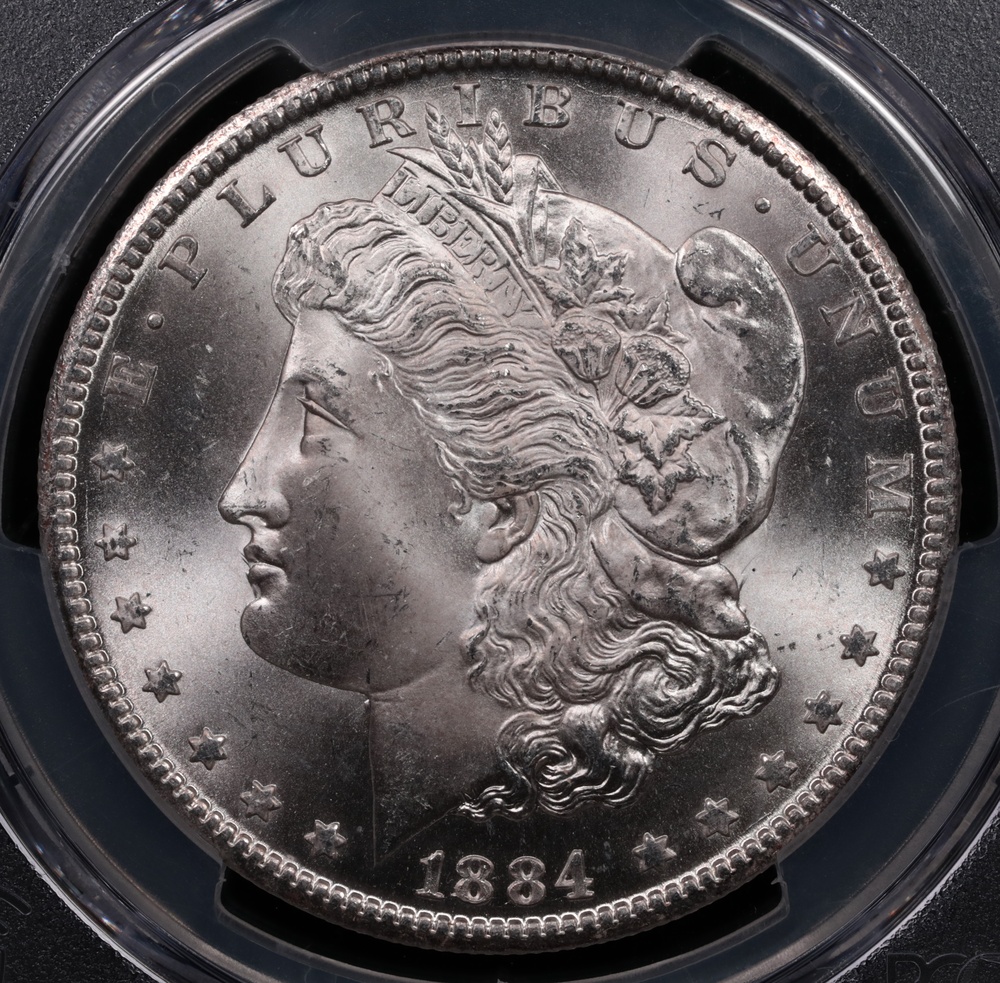 1884-CC Morgan Silver Dollar PCGS MS-65 Obverse 1884-CC Morgan Silver Dollar PCGS MS-65 Obverse
