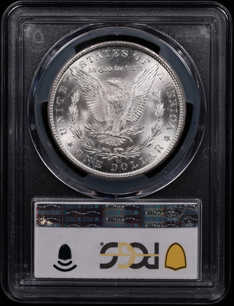 1884-CC Morgan Silver Dollar PCGS MS-65 Reverse in Holder 1884-CC Morgan Silver Dollar PCGS MS-65 Reverse in Holder