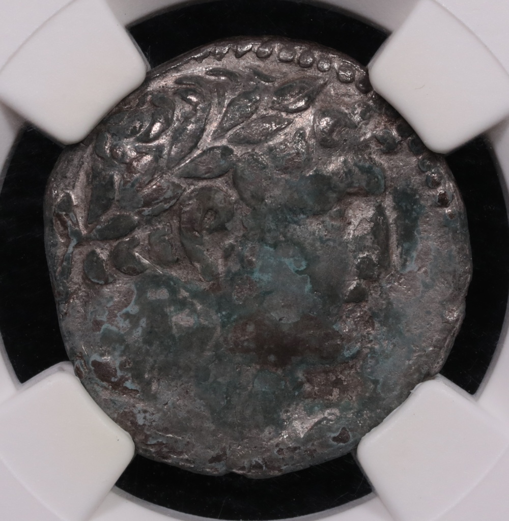 126/5 BC-c.AD 65/6 Phoenicia, Tyre Silver Half-Shekel NGC Choice Very Fine 3x2 Obverse 126/5 BC-c.AD 65/6 Phoenicia, Tyre Silver Half-Shekel NGC Choice Very Fine 3x2 Obverse