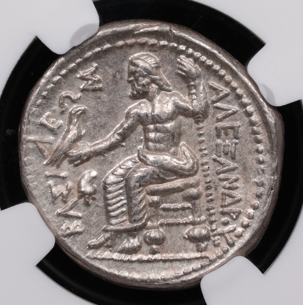 336-323 BC Alexander the Great Silver Tetradrachm NGC Choice About Uncirculated 5x4 Reverse 336-323 BC Alexander the Great Silver Tetradrachm NGC Choice About Uncirculated 5x4 Reverse