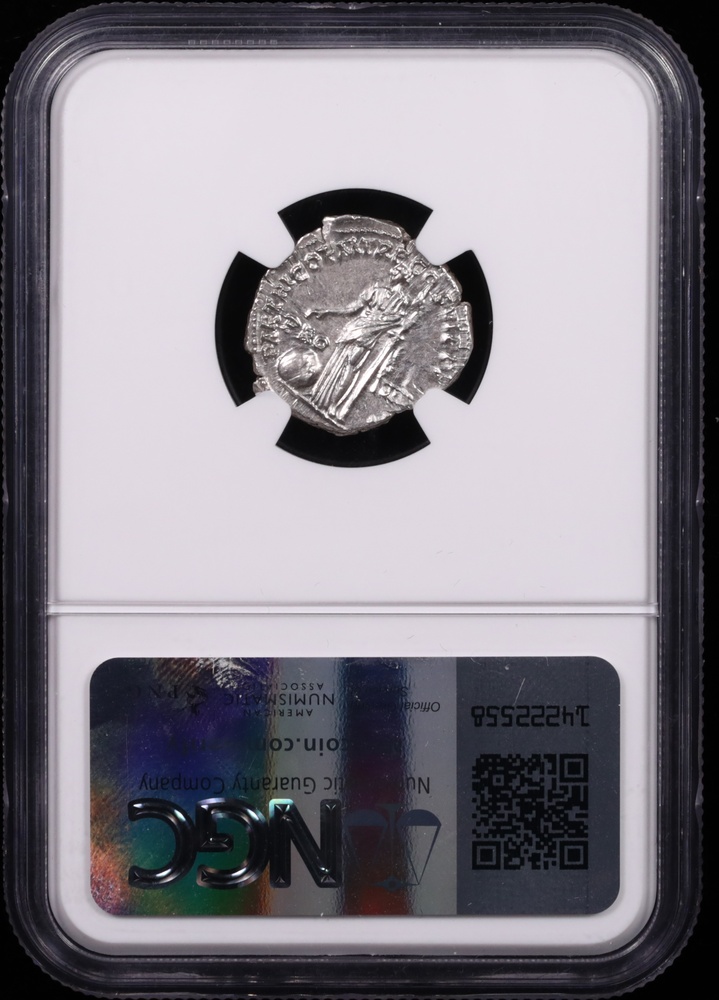 98-117 AD Trajan Silver Denarius NGC Choice About Uncirculated Reverse in Holder 98-117 AD Trajan Silver Denarius NGC Choice About Uncirculated Reverse in Holder