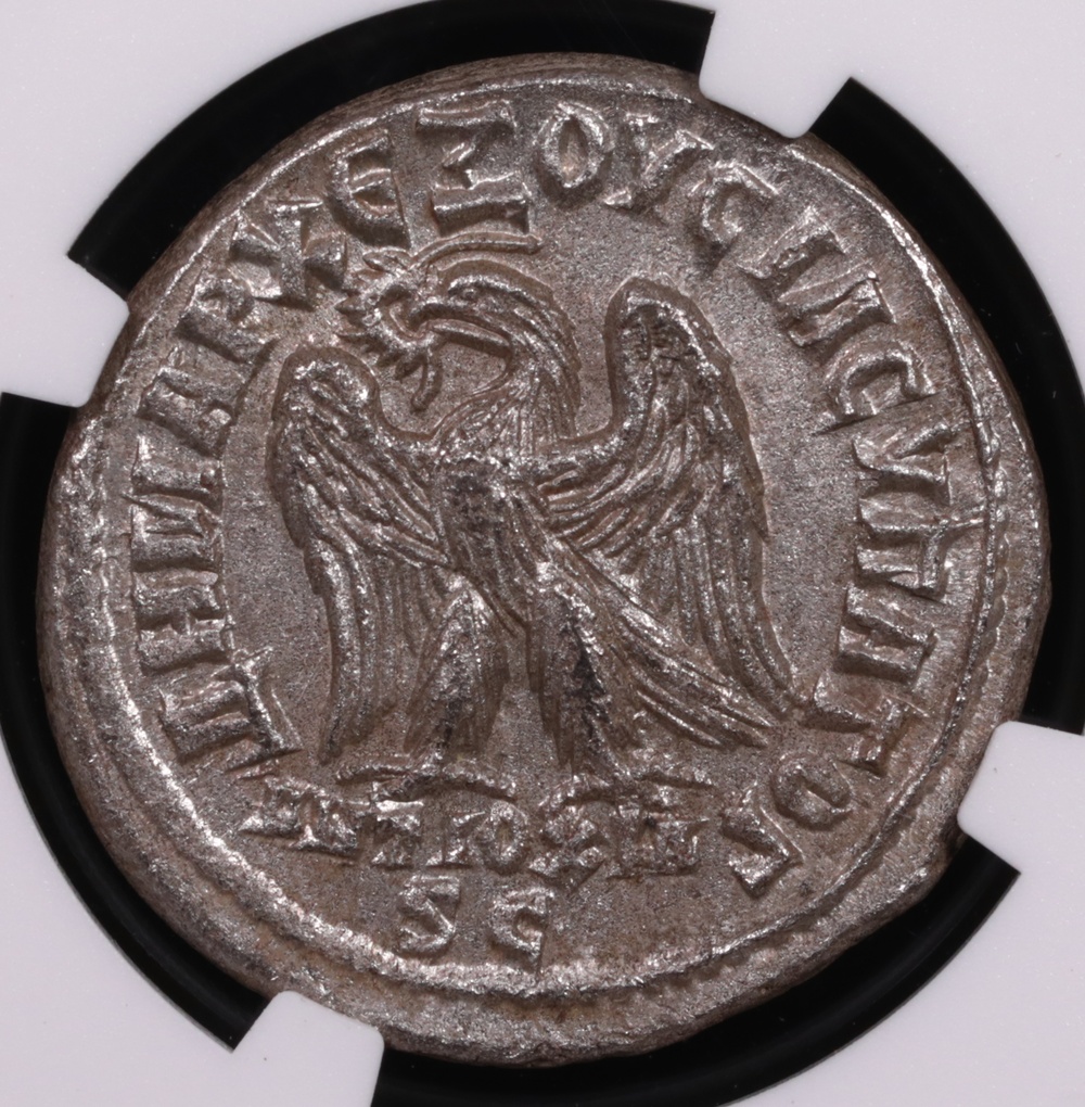 AD 247-249 Roman Provincial Philip II Billon Tetradrachm Antioch NGC Mint State