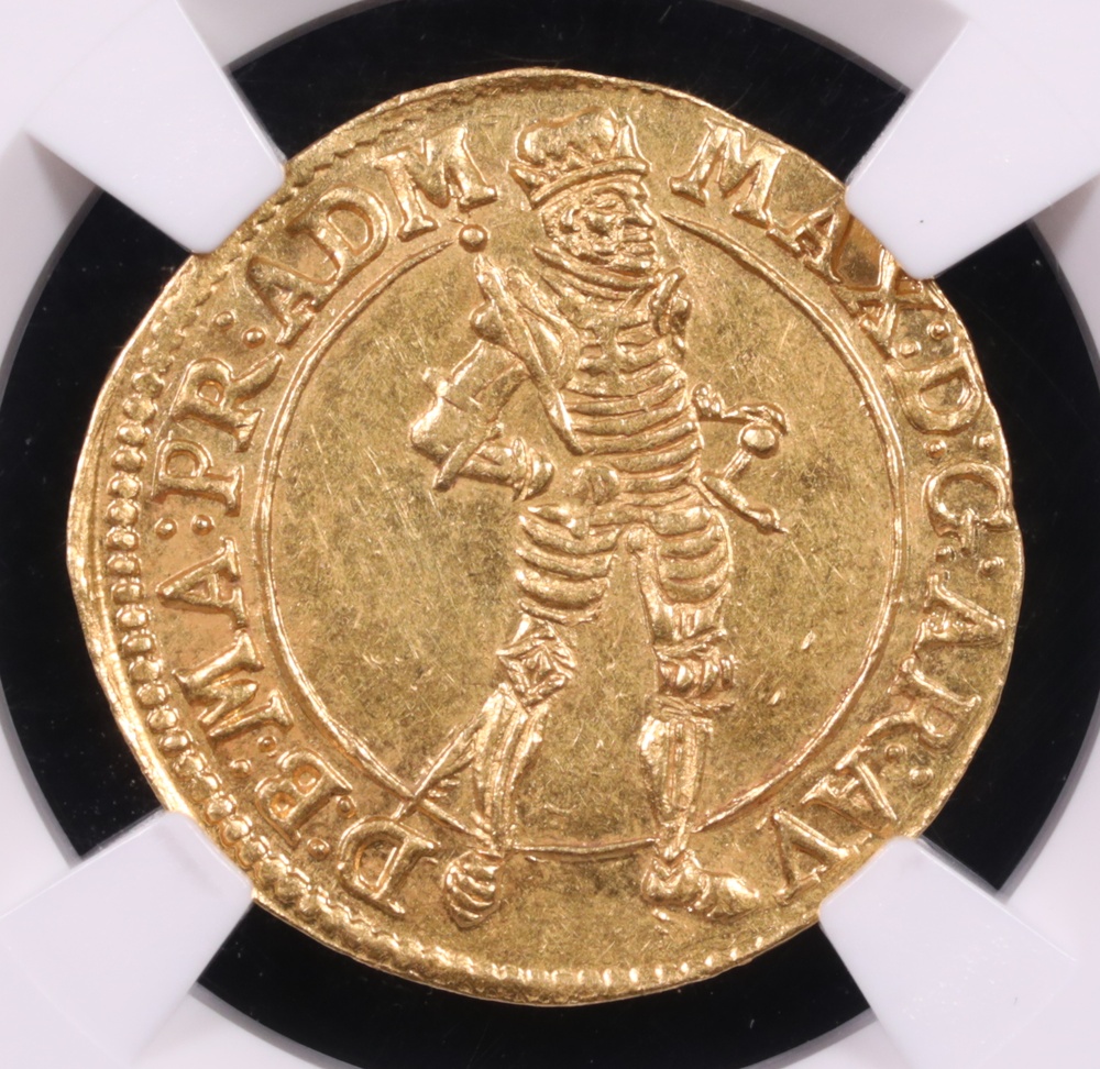 1590-1618 Germany Ducat Teutonic Order Maximilian of Austria NGC MS-63 Obverse 1590-1618 Germany Ducat Teutonic Order Maximilian of Austria NGC MS-63 Obverse