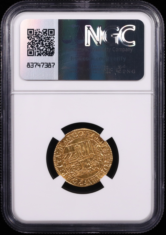 1590-1618 Germany Ducat Teutonic Order Maximilian of Austria NGC MS-63 Reverse in Holder 1590-1618 Germany Ducat Teutonic Order Maximilian of Austria NGC MS-63 Reverse in Holder