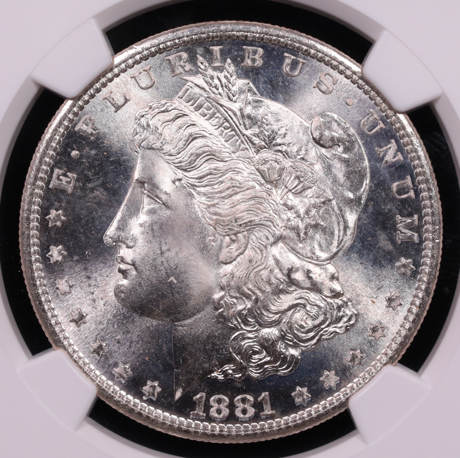 1881-S Morgan Silver Dollar NGC MS-67 Obverse 1881-S Morgan Silver Dollar NGC MS-67 Obverse
