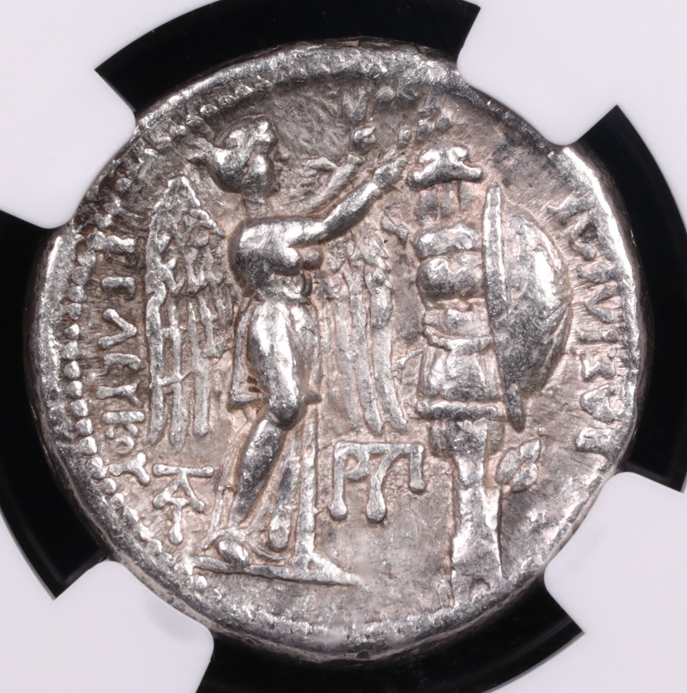 312-281 BC Seleucid Kingdom Seleucus I Silver Tetradrachm NGC Choice Very Fine 5x4