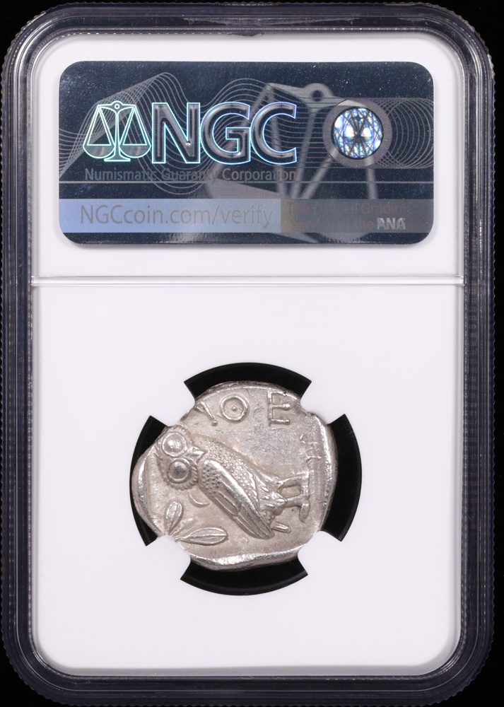 5th-4th Century BC Near East or Egypt Silver Tetradrachm Athenian Types NGC Choice About Uncirculated Reverse in Holder 5th-4th Century BC Near East or Egypt Silver Tetradrachm Athenian Types NGC Choice About Uncirculated Reverse in Holder