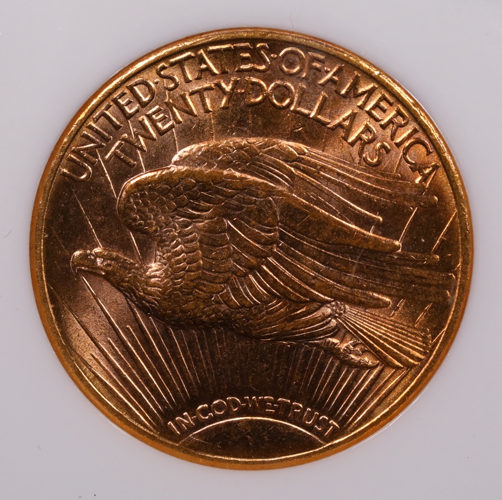 1911-D $20 Saint-Gaudens Gold NGC MS-64