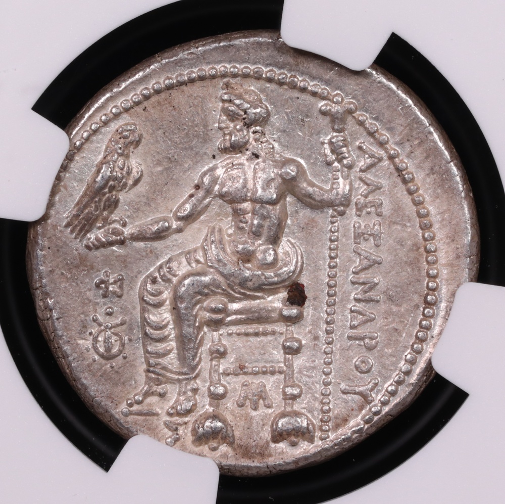 336-323 BC Alexander the Great Silver Tetradrachm NGC About Uncirculated 5x4