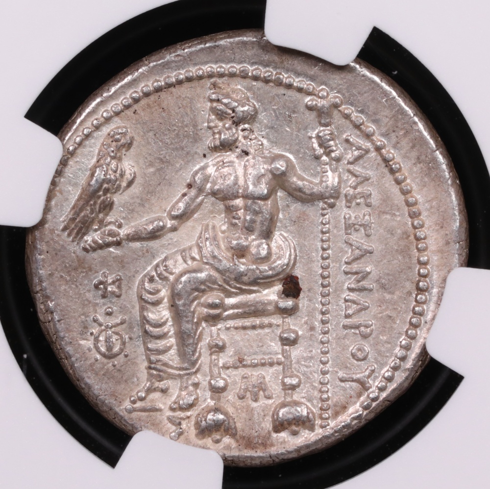 336-323 BC Alexander the Great Silver Tetradrachm NGC About Uncirculated 5x4 Reverse 336-323 BC Alexander the Great Silver Tetradrachm NGC About Uncirculated 5x4 Reverse
