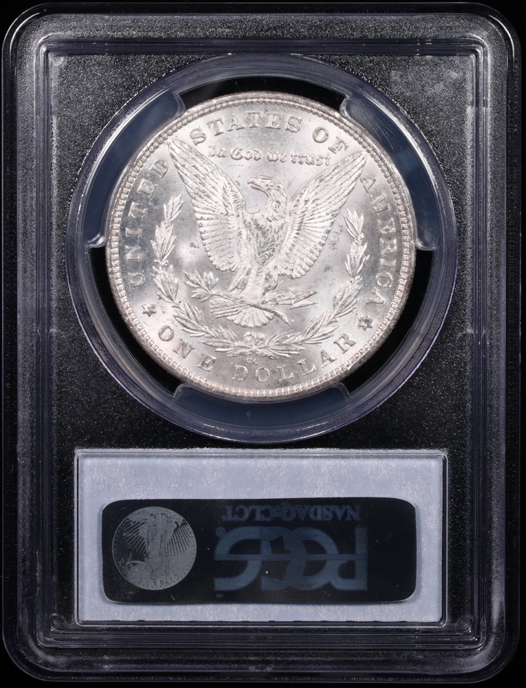1880-CC Morgan Silver Dollar PCGS MS-63 Reverse in Holder 1880-CC Morgan Silver Dollar PCGS MS-63 Reverse in Holder