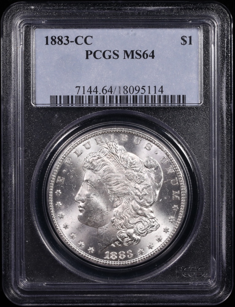 1883-CC Morgan Silver Dollar PCGS/NGC MS-64 Obverse in Holder 1883-CC Morgan Silver Dollar PCGS/NGC MS-64 Obverse in Holder