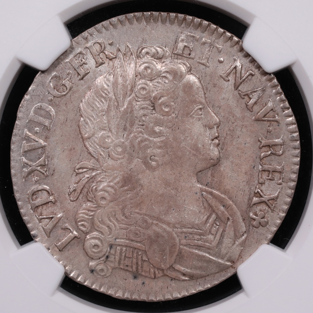 1718-A France Ecu NGC AU-55 Obverse 1718-A France Ecu NGC AU-55 Obverse