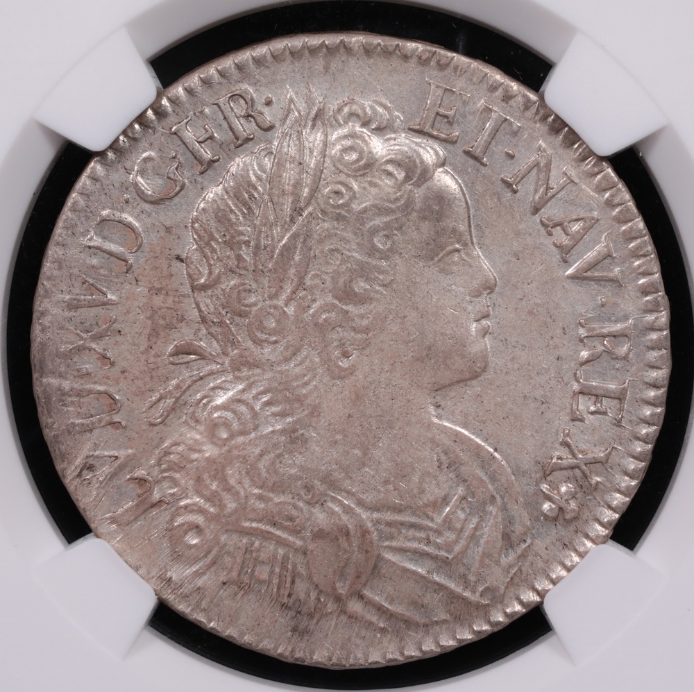 1718-A France 1 Ecu NGC AU-58 Obverse 1718-A France 1 Ecu NGC AU-58 Obverse
