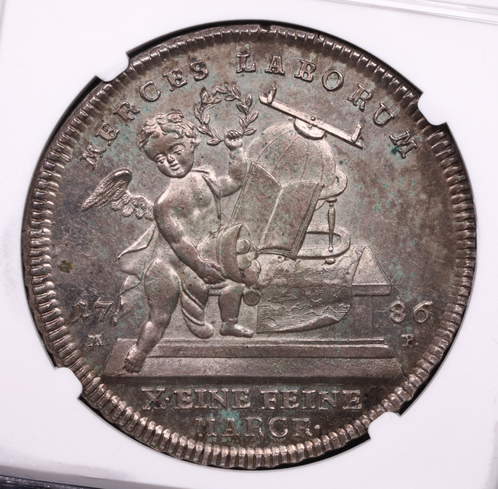 1786 Germany Wurzburg Taler NGC MS-63