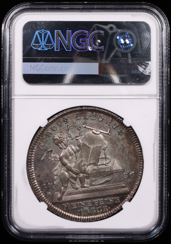 1786 Germany Wurzburg Taler NGC MS63 Reverse in Holder 1786 Germany Wurzburg Taler NGC MS63 Reverse in Holder