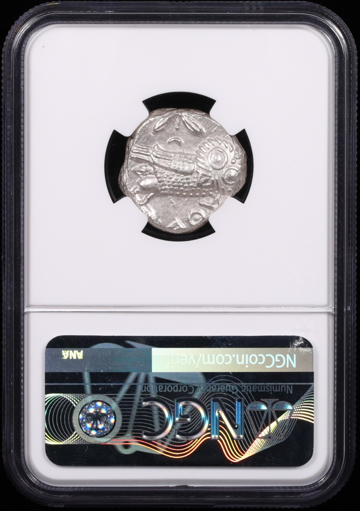 353-294 BC Attica, Athens Silver Owl Tetradrachm NGC MS 4x5 Reverse in Holder 353-294 BC Attica, Athens Silver Owl Tetradrachm NGC MS 4x5 Reverse in Holder