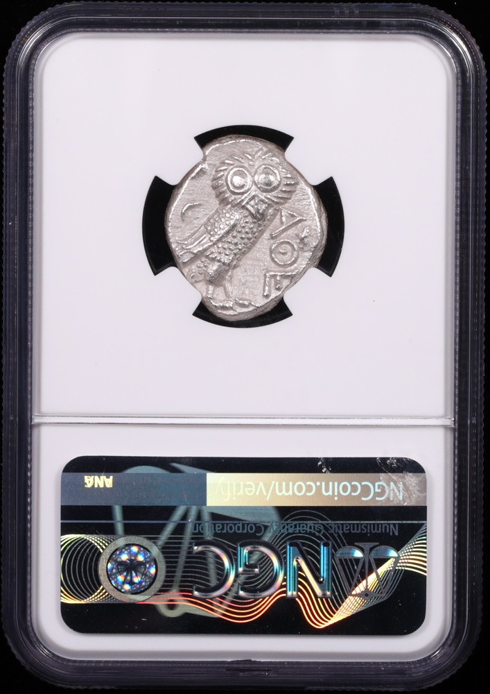 353-294 BC Attica, Athens Silver Owl Tetradrachm NGC Choice About Uncirculated 4/5 4/5 Reverse in Holder 353-294 BC Attica, Athens Silver Owl Tetradrachm NGC Choice About Uncirculated 4/5 4/5 Reverse in Holder
