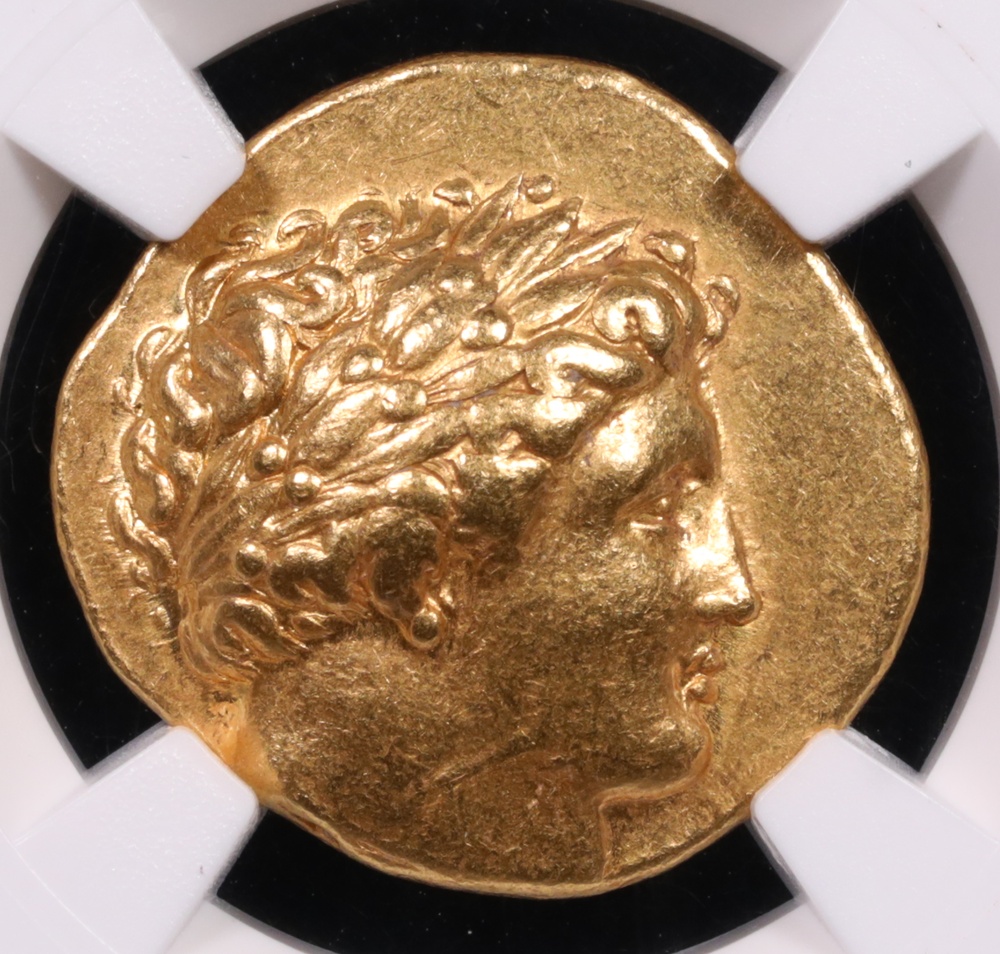 359-336 BC Philip II Macedonia Gold Stater NGC XF 5x4